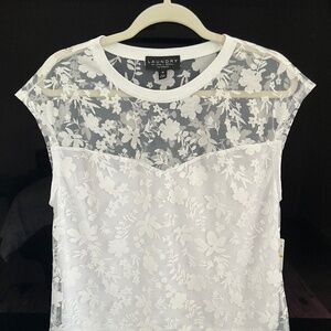 White Lacy Top by Laundry